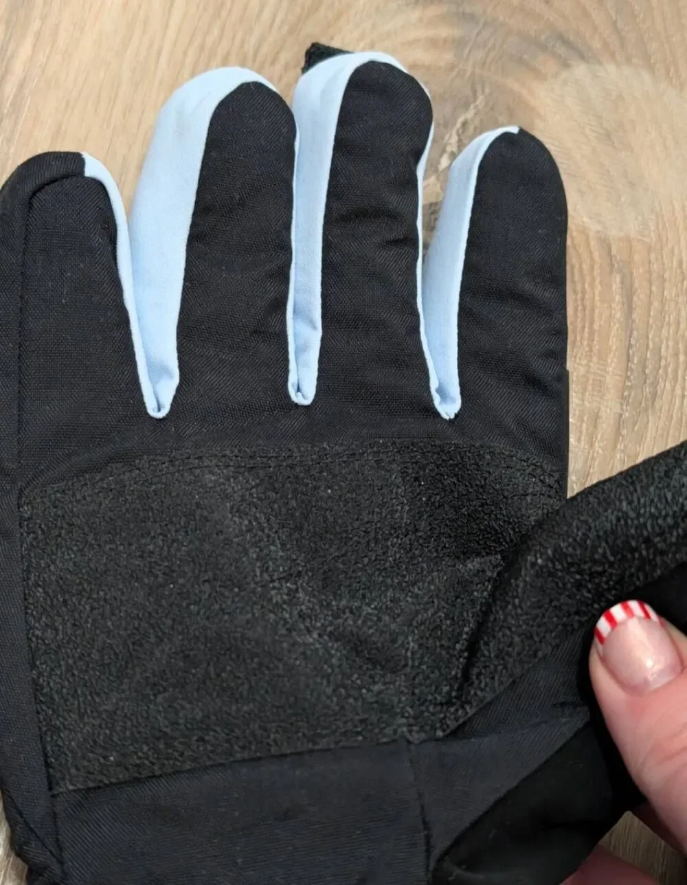 Women's XL Thinsulate 40g Insulated Ski Snowboard Snow Winter Gloves Black Blue